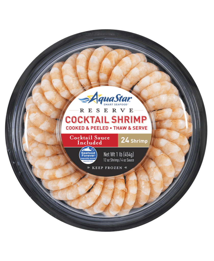 Cocktail Shrimp Ring 24 Count Aqua Star