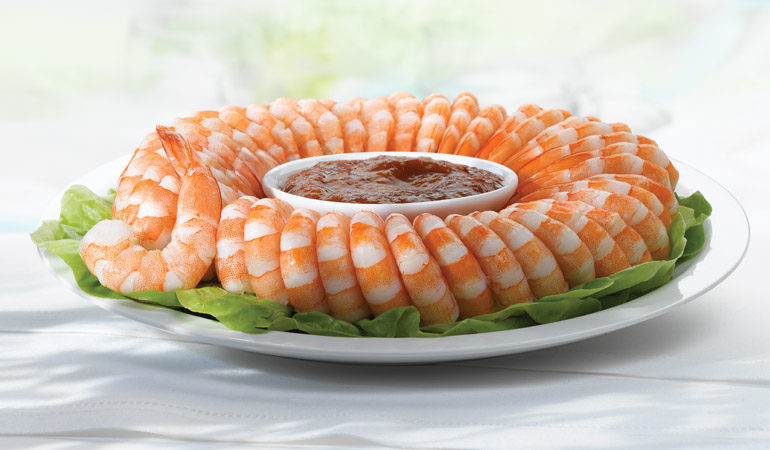 Small Shrimp Ring with Cocktail Sauce