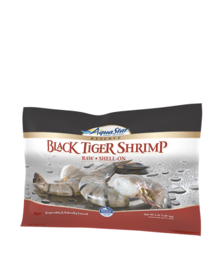 food-service-black-tiger-raw-shrimp-shell-on-block