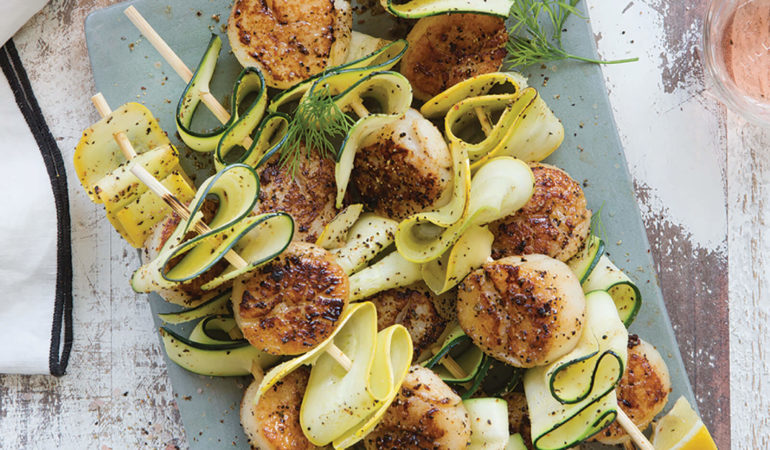 grilled-scallops-zucchini-skewers-recipe