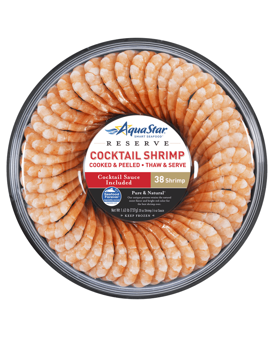 Pure & Natural™ Cocktail Shrimp Ring 30 Count - Aqua Star