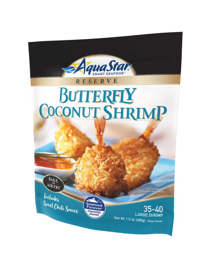 Mango Chutney with Butterfly Coconut Shrimp Aqua Star