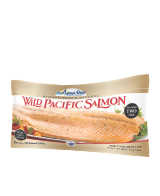wild pacific salmon fillet twin pack retail packaging