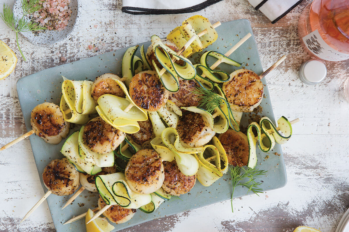 zucchini-and-scallop-skewers