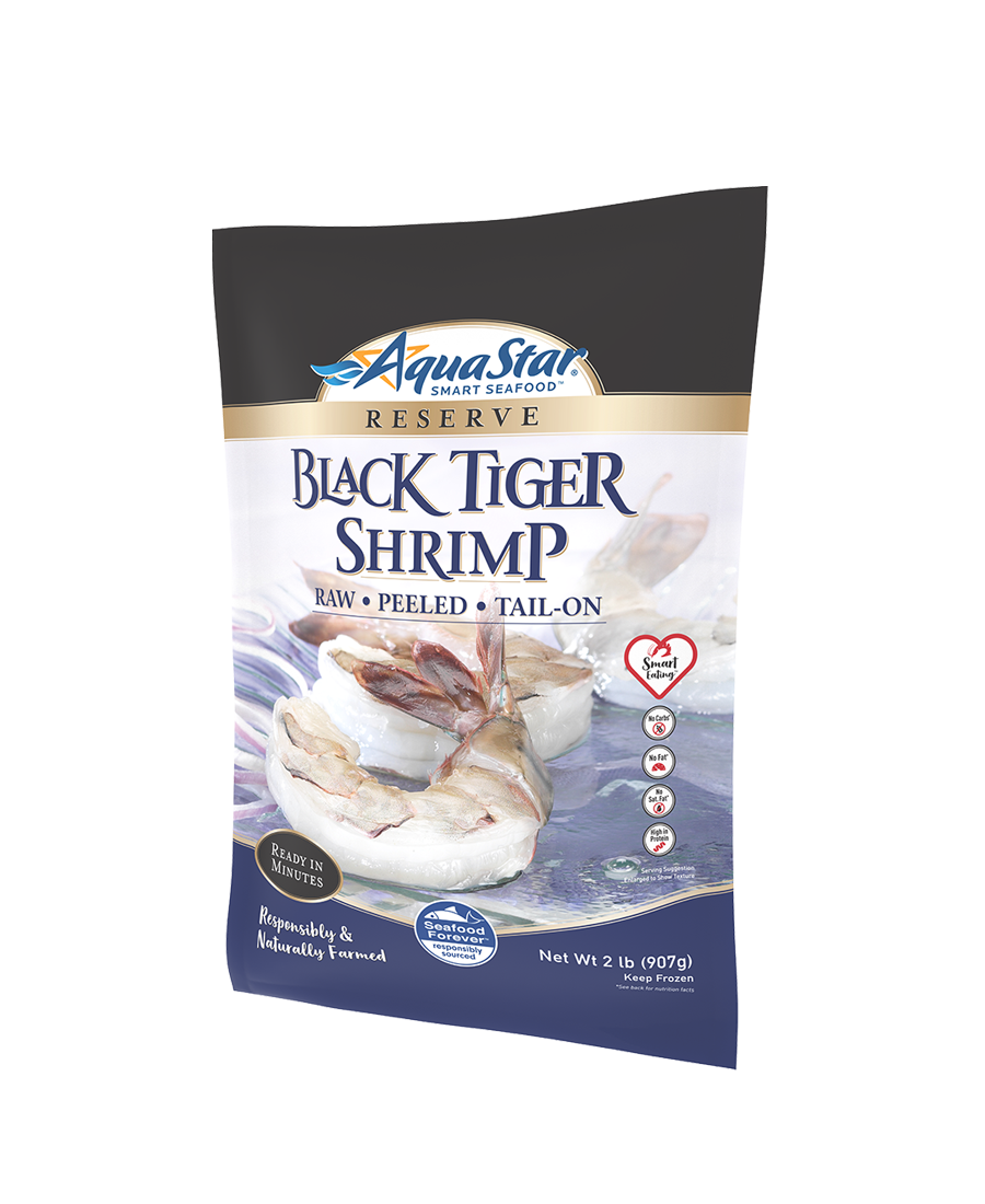 food-service-black-tiger-raw-shrimp-peeled-tail-on