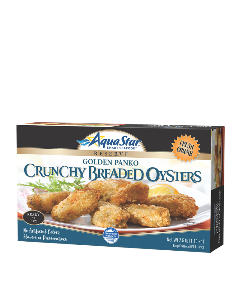 Golden Panko Crunchy Breaded Oysters Aqua Star