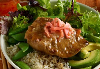 sesame-ginger-salmon-bowl-with-brown-rice-and-vegetables-recipe