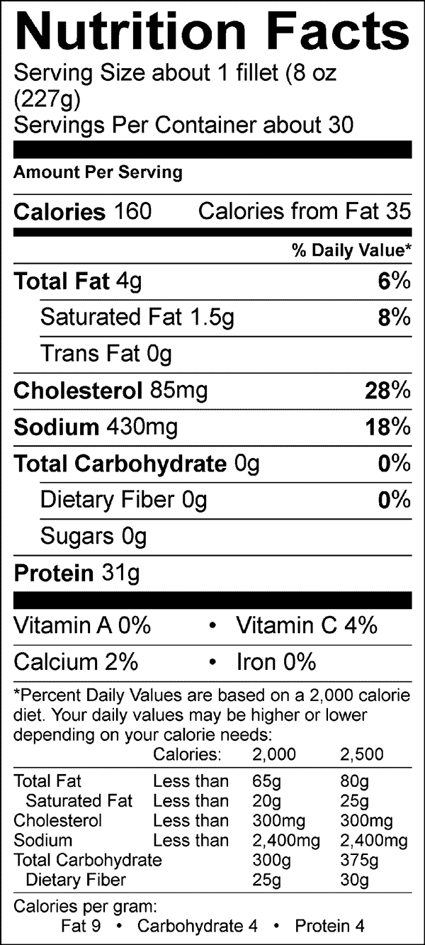 nutrition-facts-swai-fillets