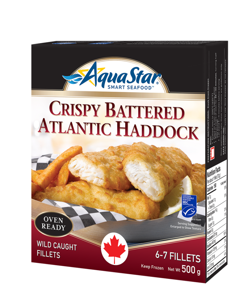 Crispy Battered Atlantic HaddockCA Aqua Star