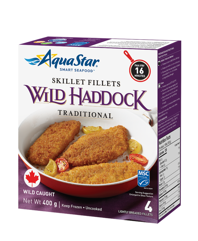 Lightly Breaded Traditional Wild HaddockCA Aqua Star