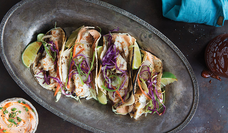 Mahi-Mahi Fish Tacos with Chipotle Crema - Aqua Star