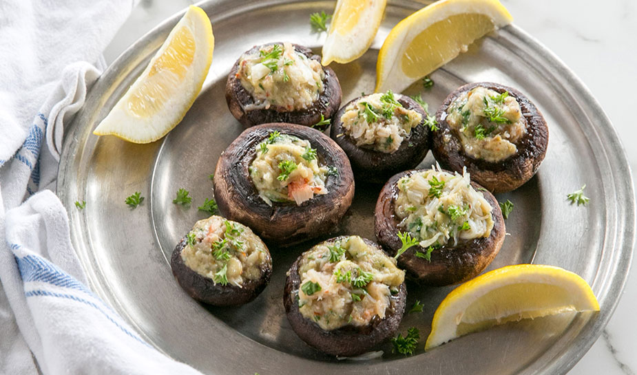 Crab Stuffed Mushrooms Aqua Star