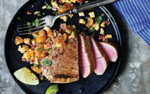 Seared Tuna with Jamaican Spiced Salsa recipe