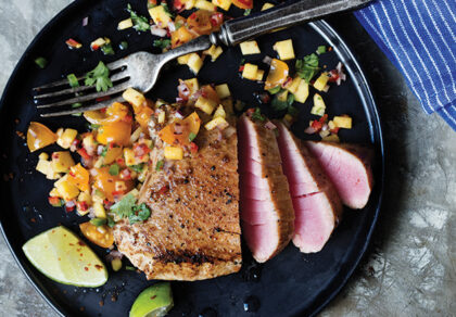 Seared Tuna with Jamaican Spiced Salsa recipe