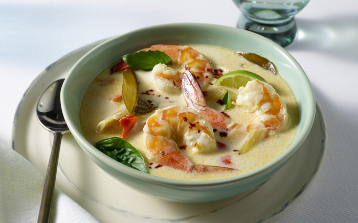tom yum soup with wild Mexican shrimp recipe