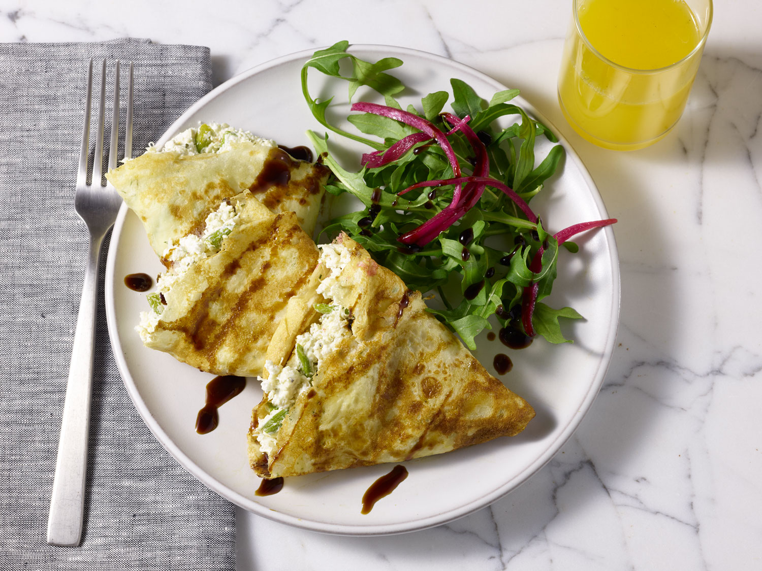 Crab and Asparagus Crepe - Aqua Star